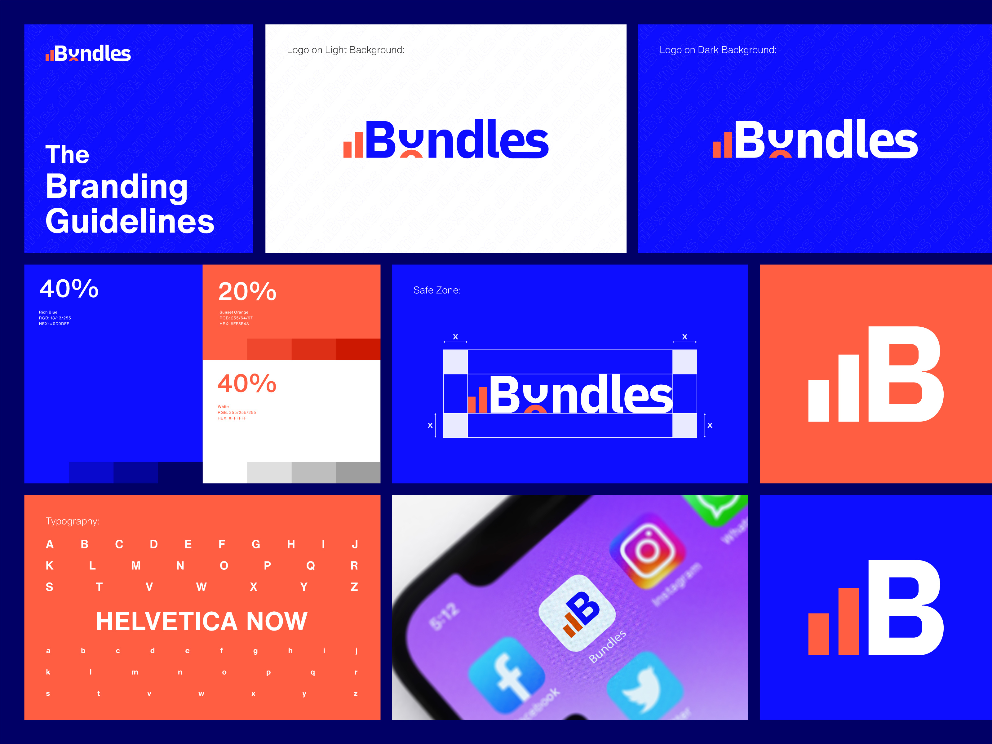 Example of Modern Gradient App Logo And Brand Kit.