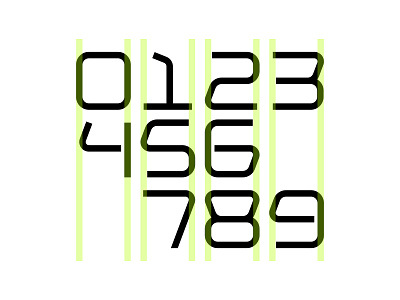 Numbers - WIP branding design display font graphic design icon logo minimal monogram number