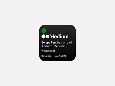 Medium widget design concept concept ui widget