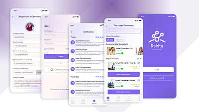 Rabita App Figma UI app apps booking app consultation app creative app creative design creative ui design figma figma app figma apps figma design figma prototype graphic design mobile apps modern apps ui uiux uiux designing wireframe