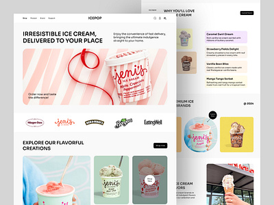 Icepop eCommerce website cool website design ecommerce ecommerce website fashion food home icecream icecreamlandingpage icepop website mobile app mobile responsive responsive shopify shopify store shopify website uidesign uxdesign web design webapp