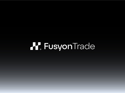 FusyonTrade® abstract logo blockchain branding crypto crypto logo cryptocurrency design logo minimal logo minimalism modern logo simple trading logo