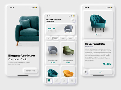 Furniture App app design branding e commerce app figma design furniture furniture app furniture app design neumorphic app neumorphims neumorphims app neumorphims ui neumorphims uix neumorpihc shadow ui design ui ui design ui inspiration user interface ux ux design