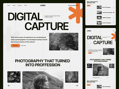 Photography Website Design branding concept landing page photography photography website photography website design portfolio trending ui uiux visual design website website design zayma