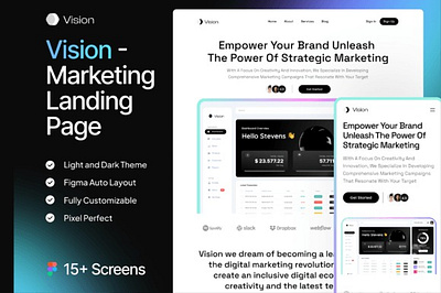 Vision - Marketing Landing Page conversion optimization conversionoptimization digital marketing digitalmarketing landing page landingpage lead generation leadgeneration marketing tool marketingtool online presence onlinepresence vision marketing visionmarketing web design webdesign