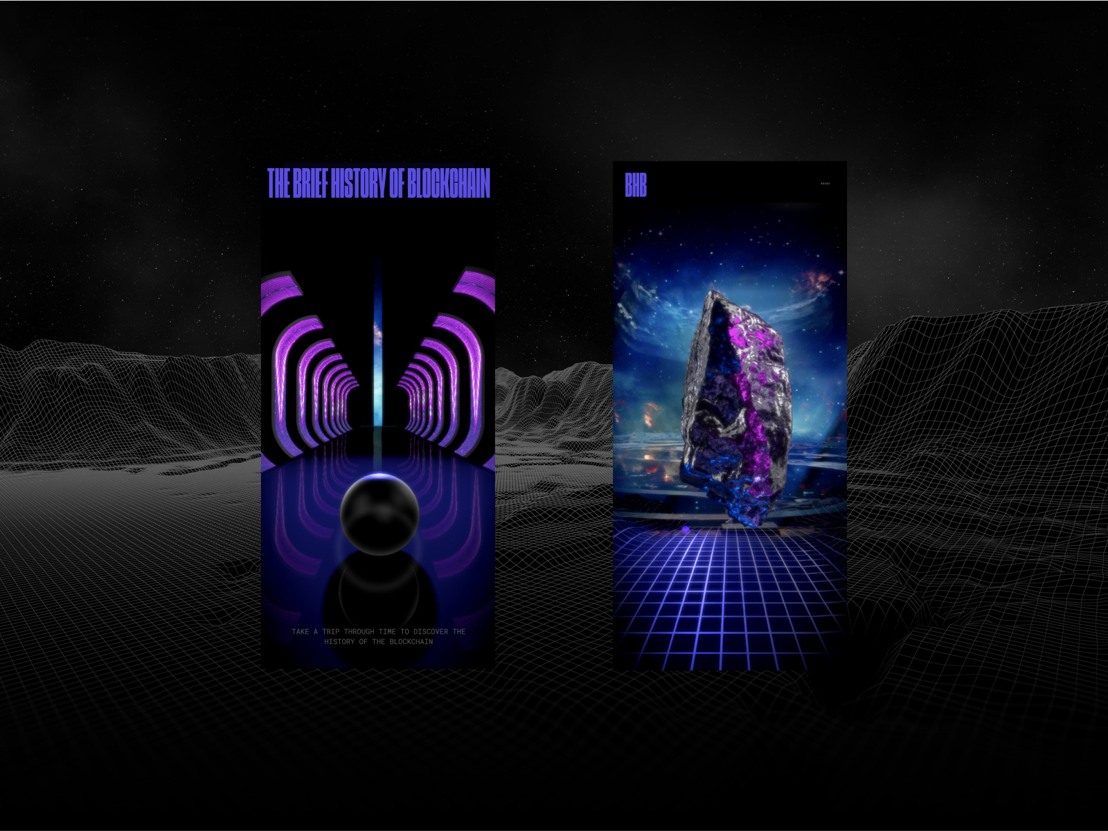 History of Blockchain - 3D Website without Code 3d 3d website 3d websites animation branding design illustration webgl websites