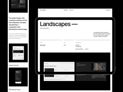 PersonalMark° - Portfolio template #7 blog cms concept design designer landing page minimalist modern portfolio technology template ui ux web web design webdesign website