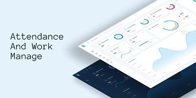 Attendance and work manage Dashboard attendance board branding dash dashboard design ecommerce header section hero section illustration landing page logo saas ui