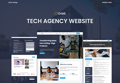 Orbit Tech design ui user experience user interface ux website