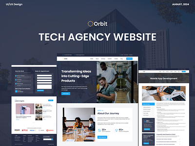 Orbit Tech design ui user experience user interface ux website