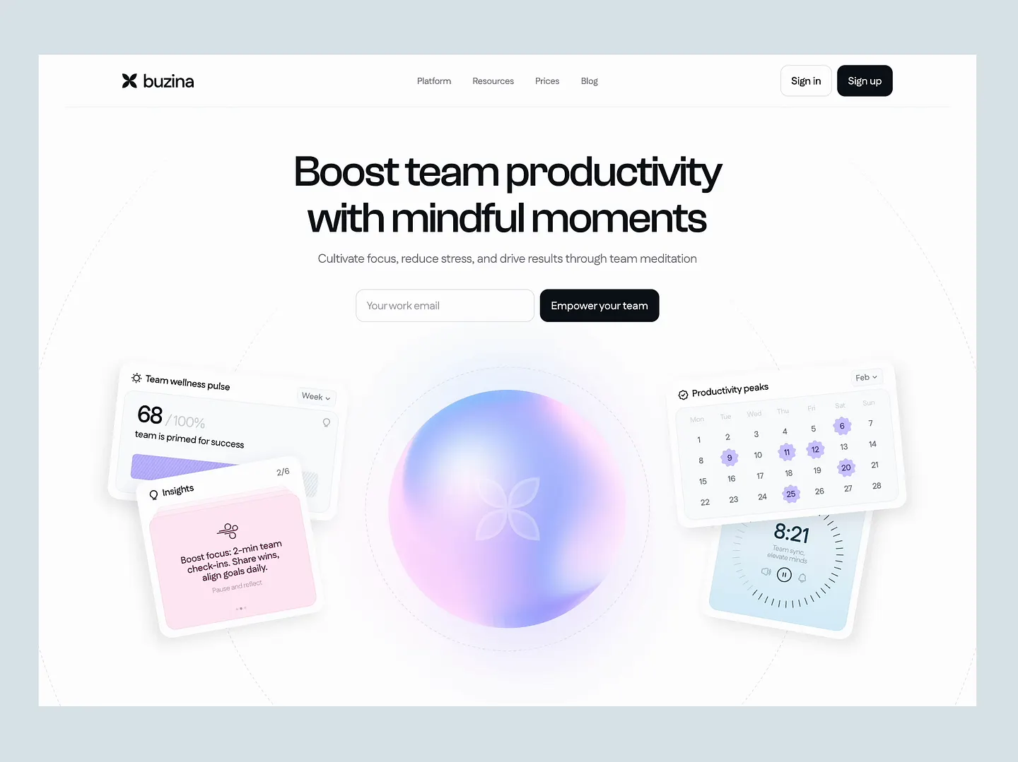 Elevate Your Team's Focus with a Meditation Website Design