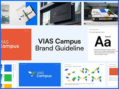 VIAS Brand Guideline brand guideline branding graphic design guideline illustration logo student student management trendy vias