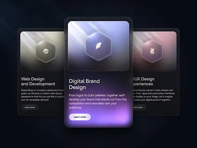 Hersom - Service Cards bento branding cards design icon logo service ui web website