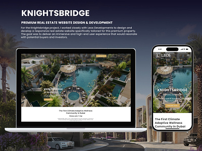 Knightsbridge - Real Estate Landing Page figma illustrrator knightsbridge real estate landing page design photoshop product design responsive web design ui ux design web design