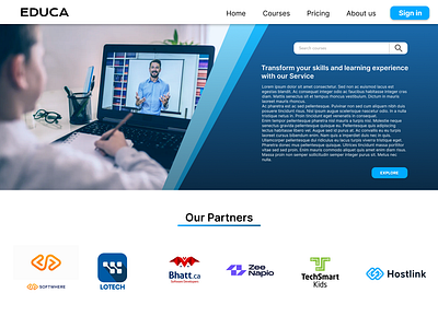 Educa - Learning platform branding graphic design logo motion graphics ui