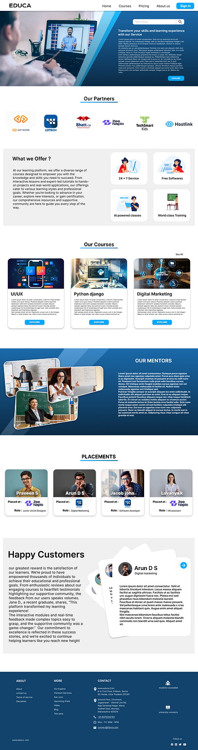 Educa - Learning platform branding graphic design logo motion graphics ui