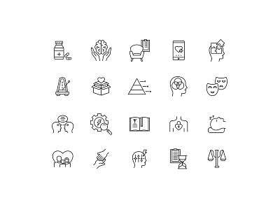 Psychology Icons icon icon design icon set psychology psychology icon vector vector icon