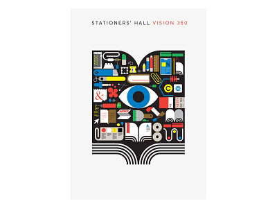 Poster for Stationers Hall, London branding graphicdesign illustration infographic poster design