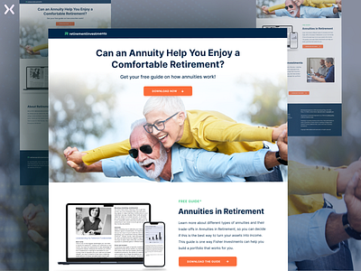 Finance Landing Page branding design dribbble shot finance finance landing page financial solution investment landing page design landingpage lead generation money retirement investment ui ux