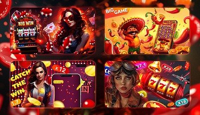 Gambling Banners For google play banner banner design gambling graphic design illustration