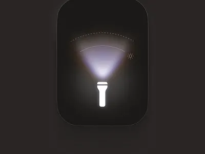 Study of the iOS flashlight dynamic island figma flashlight ios ui