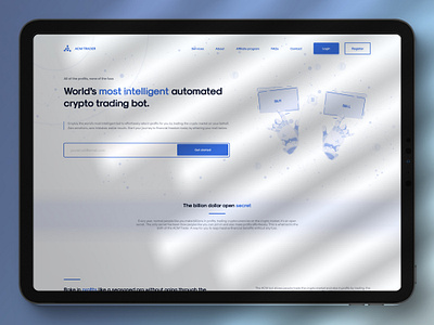 Crypto Tool Landing Page crypto degen landing page light mode software