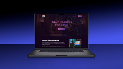 🎮 Game Stream Landing Page 🎮 animation app design branding design designer graphic design graphic designer illustration logo motion graphics ui uiux