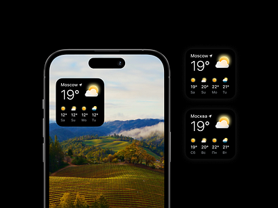 Weather apple minimal ui weather