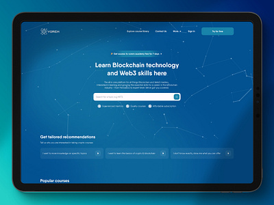 Crypto eLearning Web search functionality