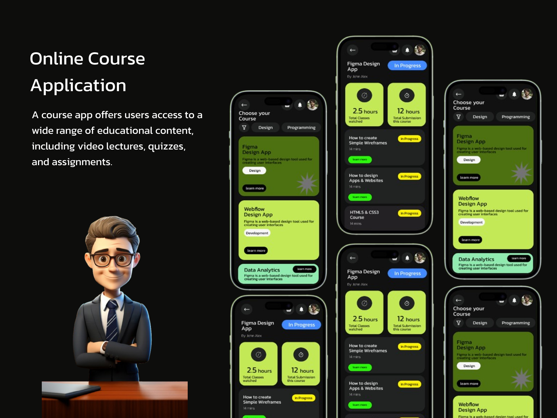 Online Course Booking App branding course customer design e learning figma illustration online online course online course booking app ui user experience user interface user research ux visual identity