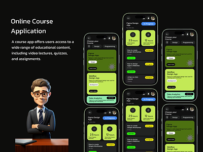 Online Course Booking App branding course customer design e learning figma illustration online online course online course booking app ui user experience user interface user research ux visual identity