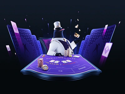 LordPing — A Penguin Casino 3D Mascot Character Illustration 3d art blackjack casino casino illustration character design gambling gambling illustration illustration illustration art illustration for web penguin poker poker illustration pokeronline roulette slot slot machine slots