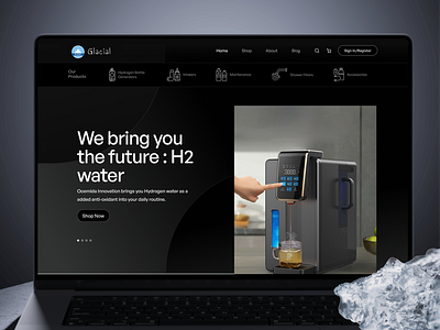 Landing Page Design : E-commerce for H2 Water! 💧 ecommerce landing page