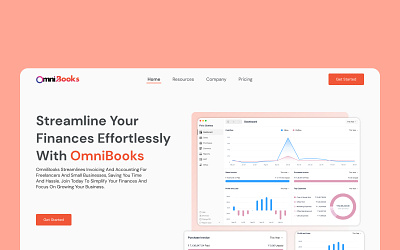 OmniBooks branding design graphic design ui ux website