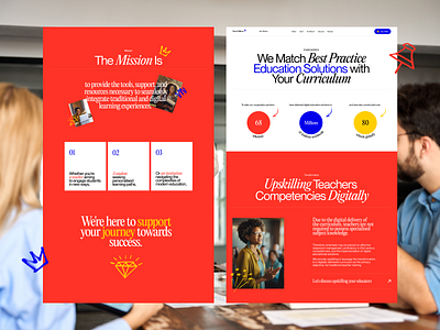 Landing Page for Teach Millions | Education Platform e learning edtech education education platform landing page learning online courses teacher ui ux webpage website