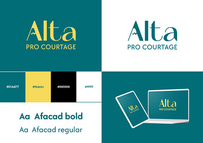 Visual identity for "ALTA" a insurance company branding design graphic design logo visual identity