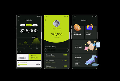 ExpenseMate mobile app product design ui ux