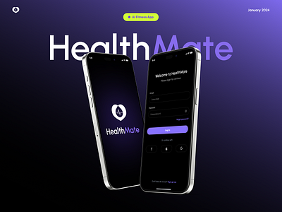 HealthMate - Your Personalized Health Companion healthapp mobileapp ui uiux