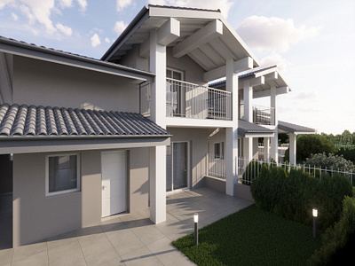 Rendering esterni villa 3d render esterni render esterni villa