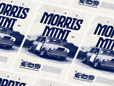 Brutalism Style Morris Mini Poster Design book brutalism design graphic design illustration print