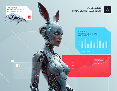 AI-Based Financial Copilot 3d ai aiassistant branding cyberpunk datavisualization digitalassistant financialgoals financialliteracy financialtech fintech futuristicdesign logo neonstyle robotdesign techbranding techillustration ui uiux