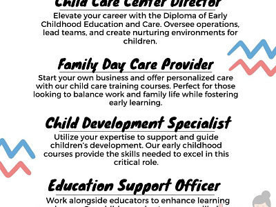 Explore the various roles you can qualify for with a child care child care short courses childcare career pathways