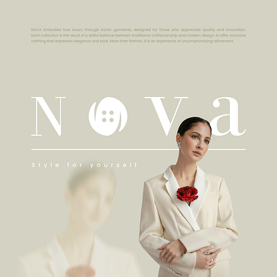 N O V A adv branding clothing design fashion graphic design logo logo design luxury