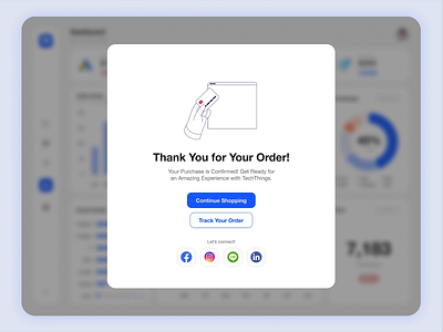 #DailyUI: Day 77 - Thank You Page animation app branding dailyui design ecommerce flat design illustration logo message mobile online shopping order confirm purchased thank you thank you page thank youmessage ui ux web