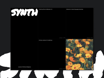 Synth Journal author blog framer free freebie journal template website