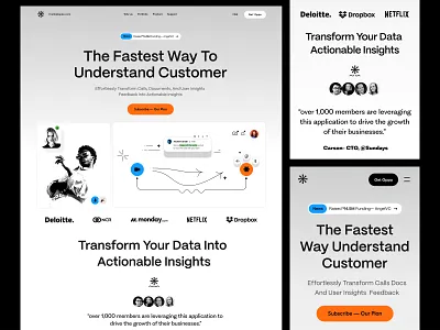 SaaS - AI Landing Page Design ai ai landing page ai website dstudio dstudio agency landing page landing page design project management saas saas landing page saas landing page design saas website task manager user web design website design website development