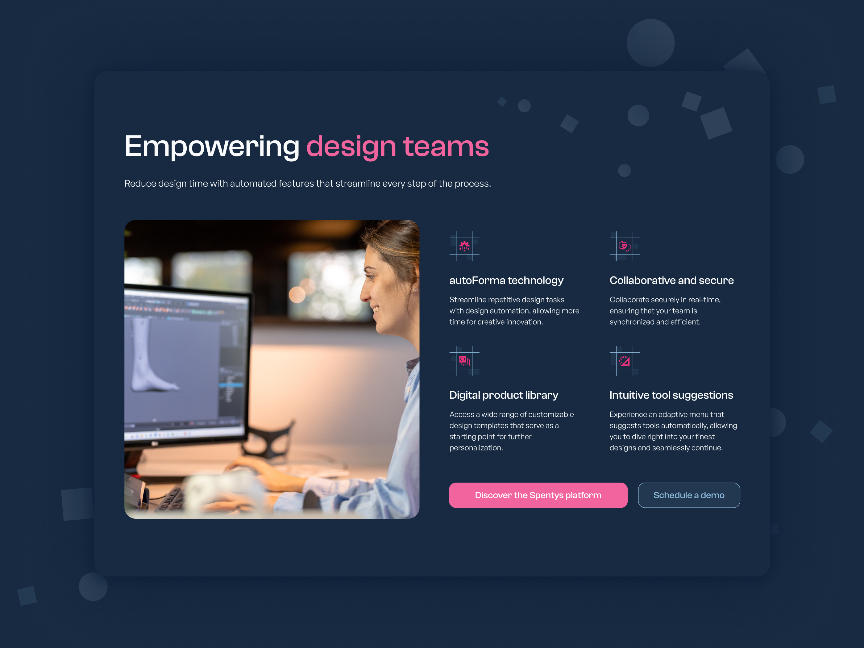 Spentys Website Rebrand 3d clean dark darkmode desktop graphic design illustration medical mobile orthesis ui ux web webdesign website