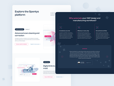 Spentys Website Rebrand 3d clean dark darkmode desktop graphic design illustration medical mobile orthesis ui ux web webdesign website