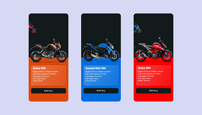 I’ve created a sleek prototype showcasing the latest bike. ui