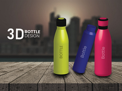 3D Bottle Design In Illustrator